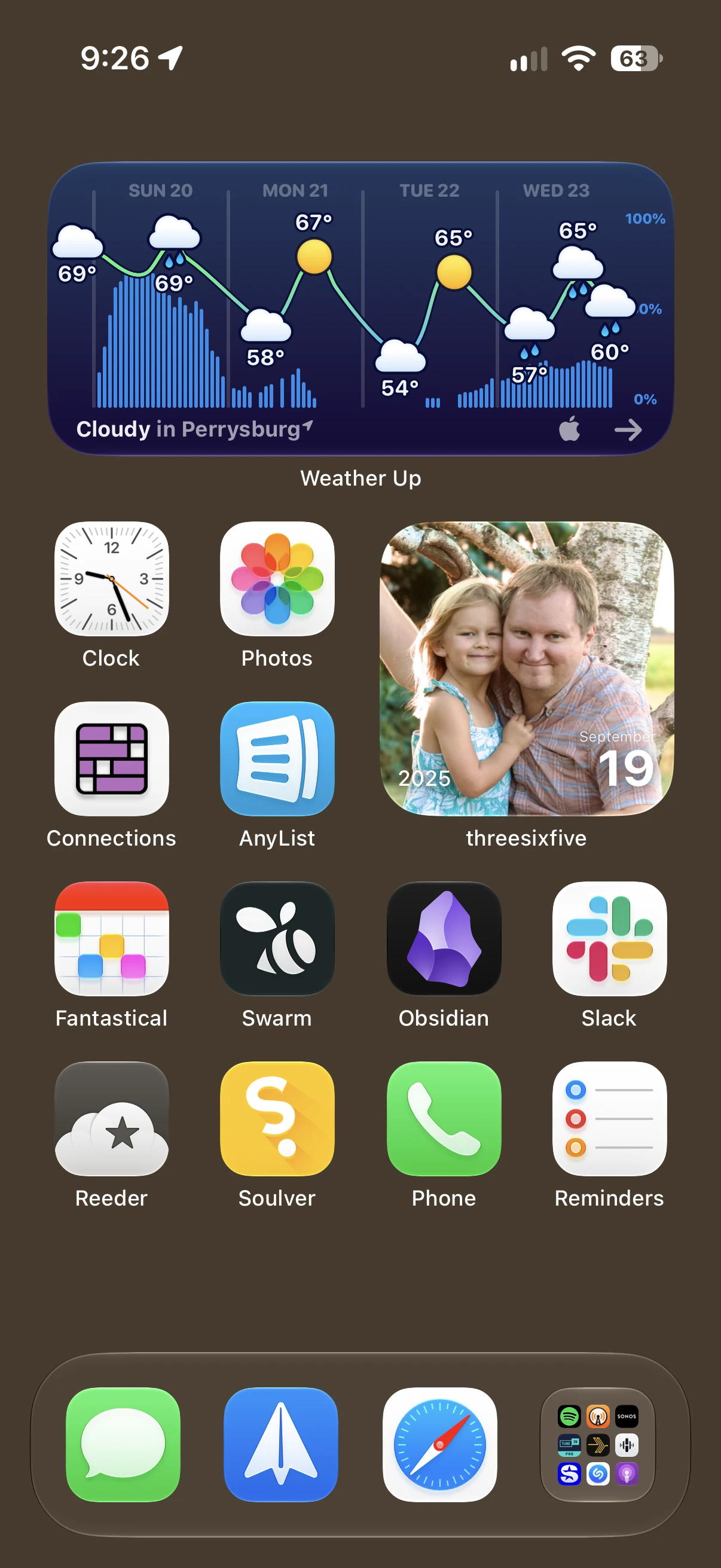 My iPhone home screen